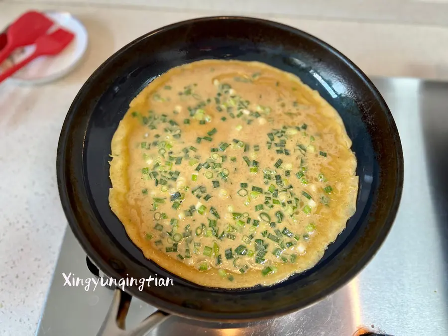 Whole wheat green onion egg cake (whole wheat pancake) step 0