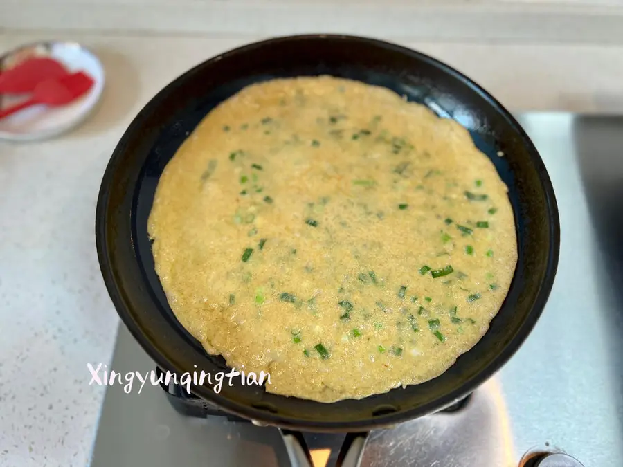 Whole wheat green onion egg cake (whole wheat pancake) step 0