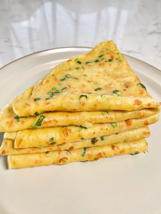 Non-sticky, non-kneading, omelet that can be made in 5 minutes