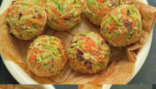 Chinese Fat Reduction Breakfast|51 calories/oil-free version of carotene balls