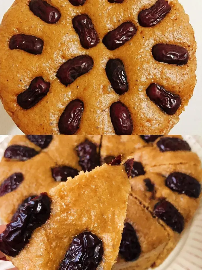 Simple and zero failure, brown sugar hair cake, jujube cake, 