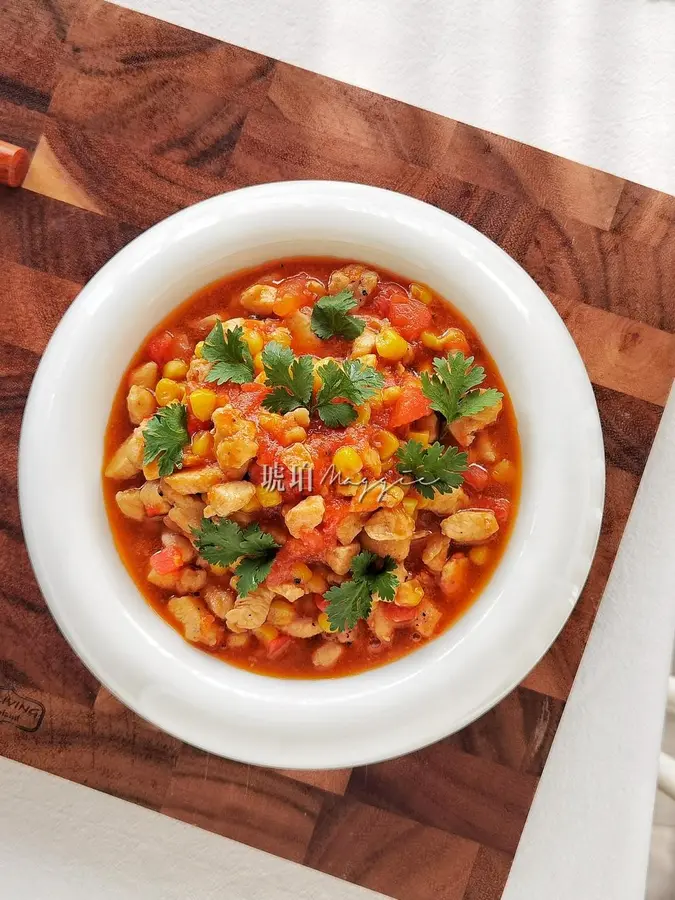 Braised chicken breast with tomato and corn|Bibimbap is super beautiful