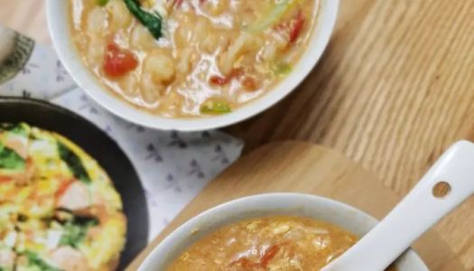  Tomato egg gnocchi soup