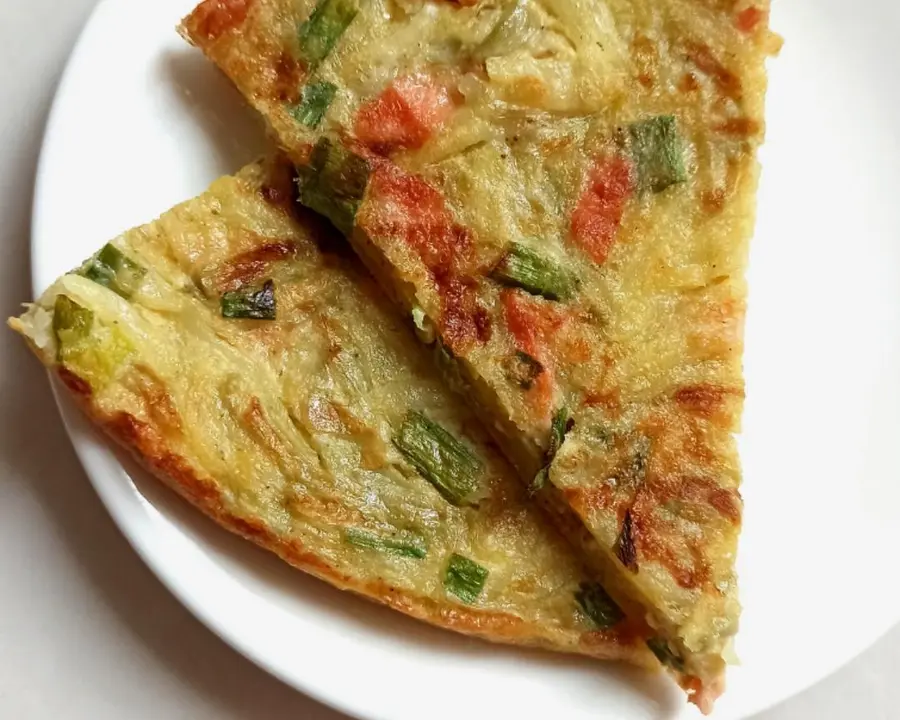 Chinese Pizza - Nutritious Vegetable Egg Cake (Super Quick Nutritious Breakfast) step 0