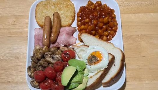 English breakfast (not hungry for a day)