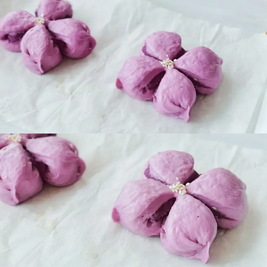 Lilac  purple sweet potato soft bread step 0