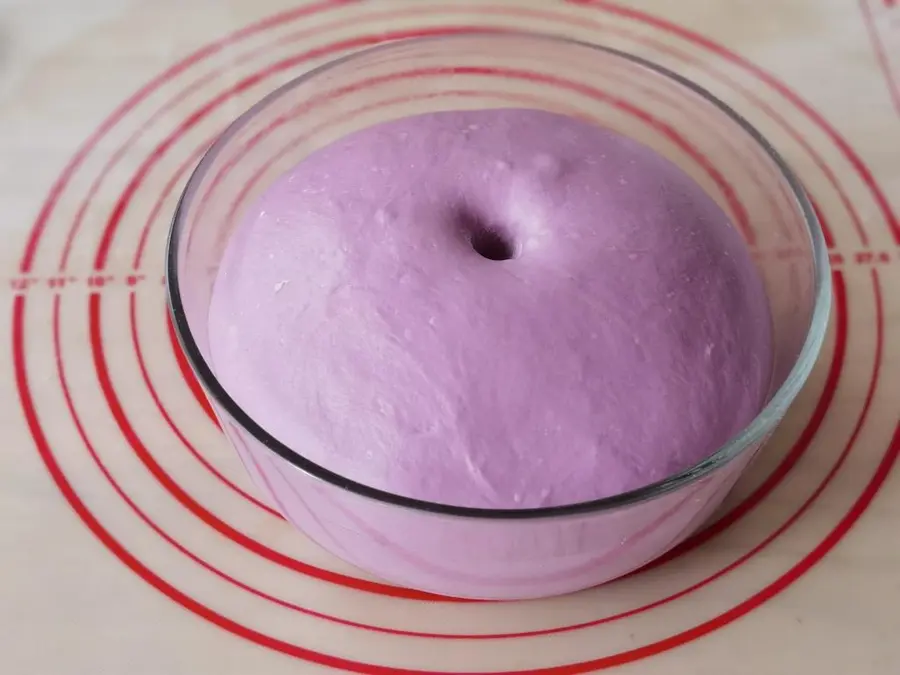 Lilac  purple sweet potato soft bread step 0