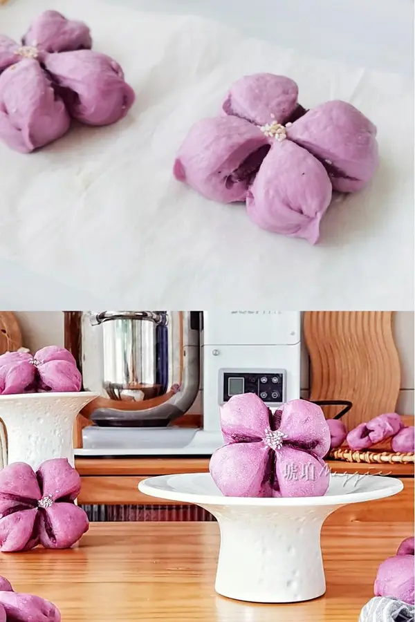 Lilac  purple sweet potato soft bread