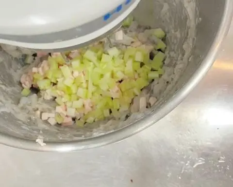 Cantonese crystal shrimp dumplings are made step 0